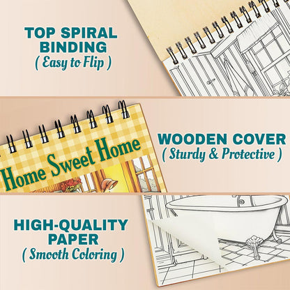 Netecom Home Sweet Home Coloring Pages For Adults