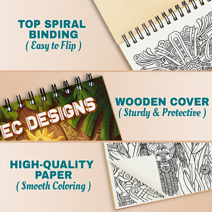 Netecom Aztec Designs Coloring Pages For Adults
