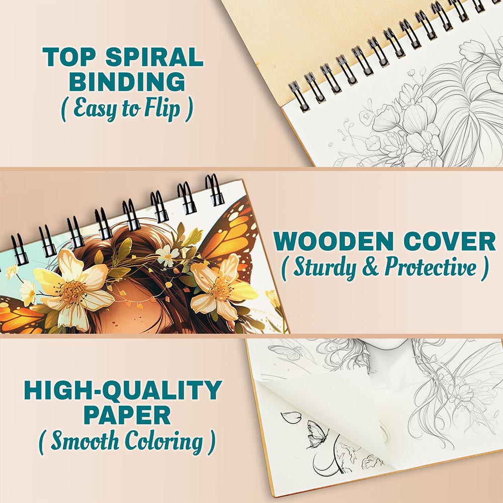 Netecom Boho Fairies Coloring Pages For Adults