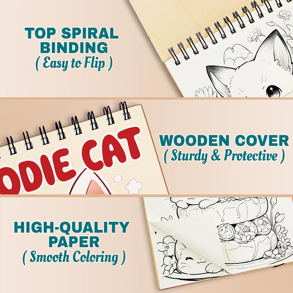Netecom Foodie Cat Coloring Pages For Adults
