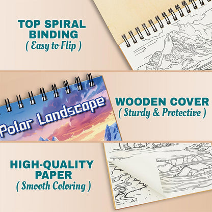 Netecom Polar Landscape Coloring Pages For Adults