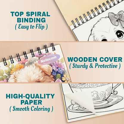 Netecom Teacup Puppies Coloring Pages For Adults