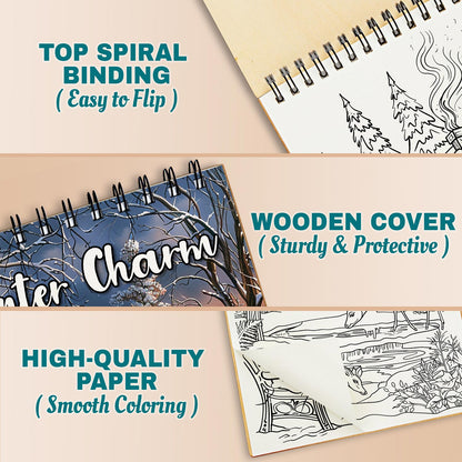 Netecom Winter Charm Coloring Pages For Adults