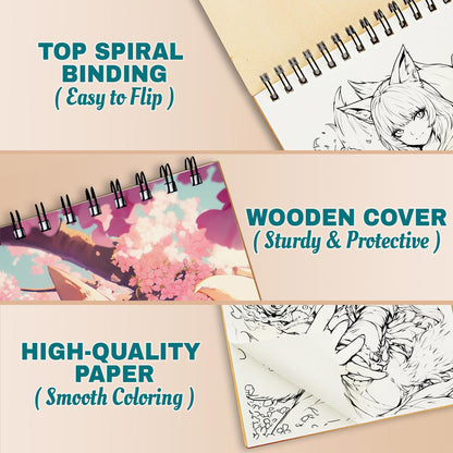 Netecom Anime Fox Girl Coloring Pages For Adults