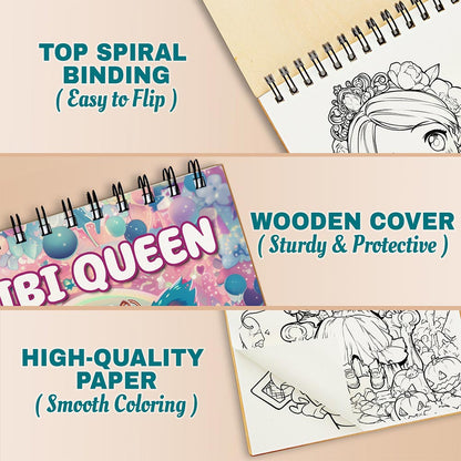 Netecom Chibi Queen Coloring Pages For Adults