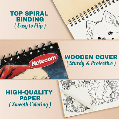 Netecom Christmas Dog Coloring Pages For Adults