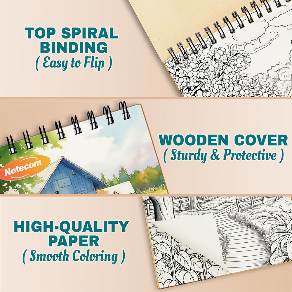 Charming Country Coloring Pages For Adults