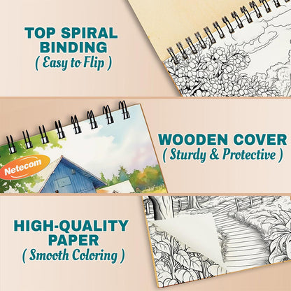 Charming Country Coloring Pages For Adults