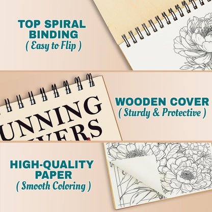 Netecom Stunning Flowers Coloring Pages For Adults