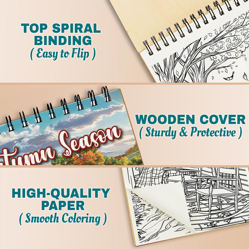 Netecom Autumn Season Coloring Pages For Adults