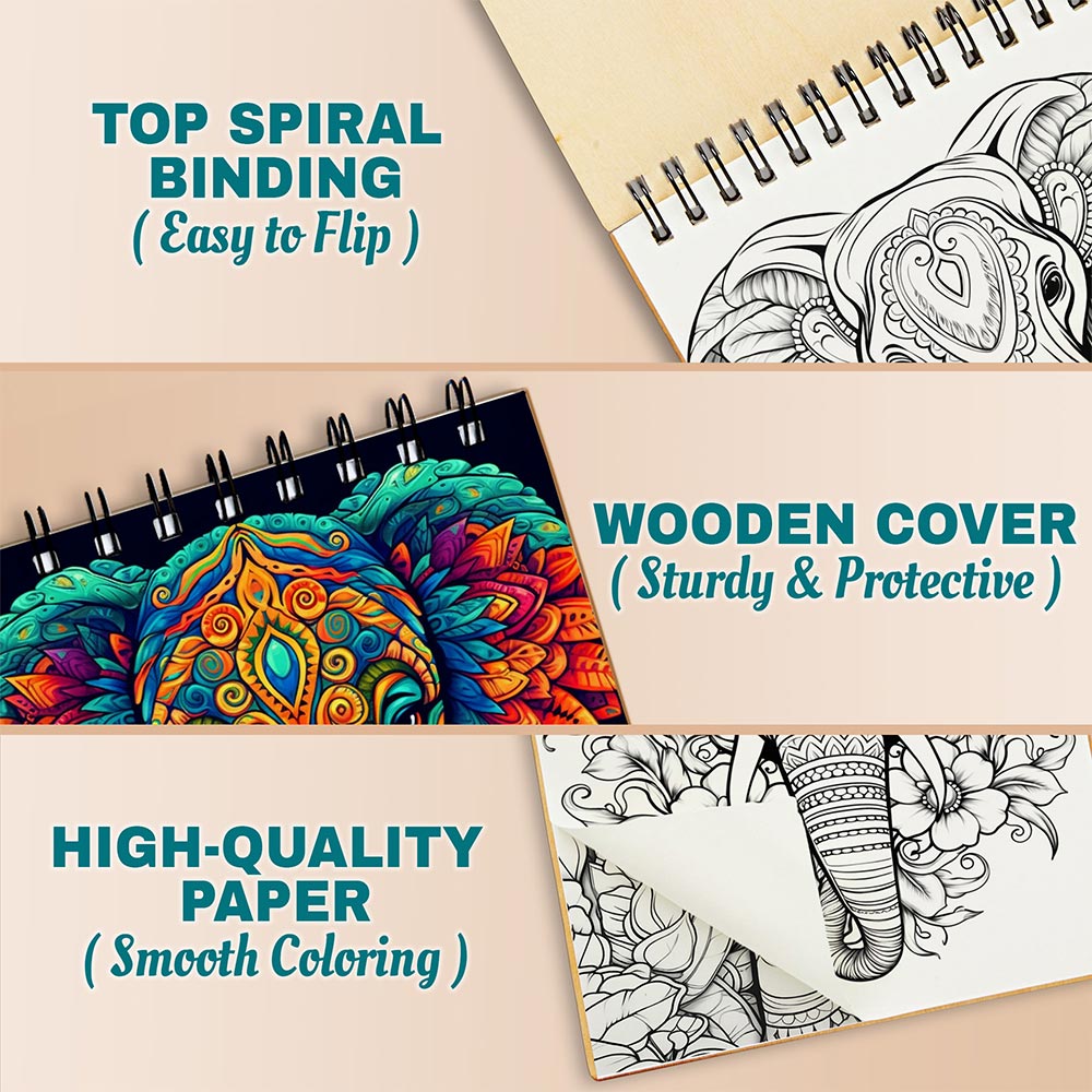 Elephant Mandala Coloring Pages For Adults