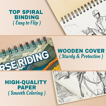 Netecom Horse Riding Coloring Pages For Adults