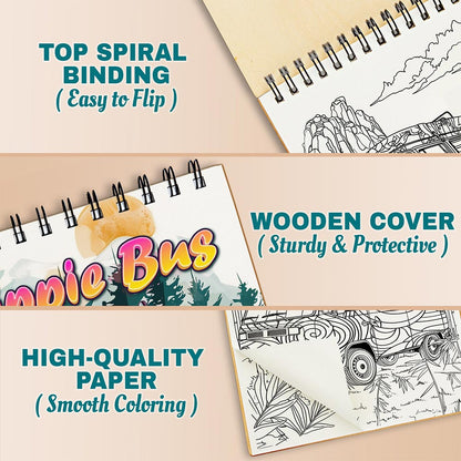 Netecom Hippie Bus Coloring Pages For Adults