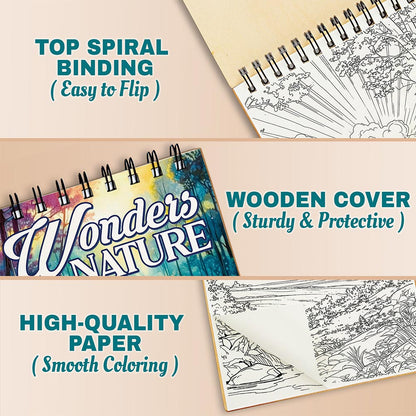Netecom Wonders of Nature Coloring Pages For Adults