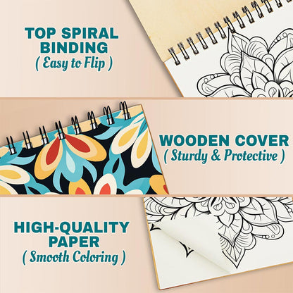 Easy and Simple Mandala Coloring Pages For Adults