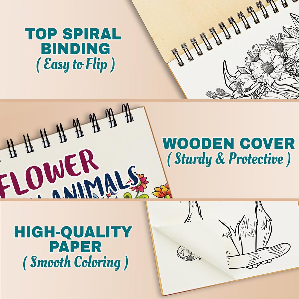 Netecom Flower Crown Animals Coloring Pages For Adults