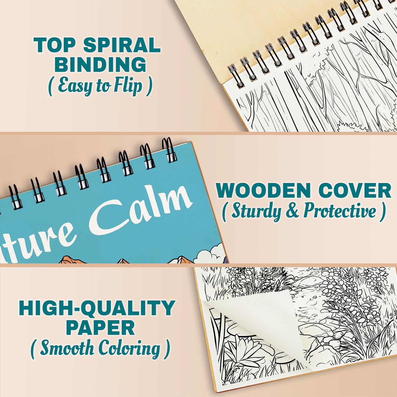 Netecom Nature Calm Coloring Pages For Adults