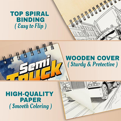 Semi Truck Coloring Pages For Adults