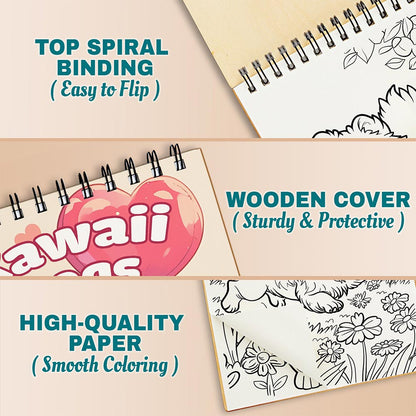Netecom Kawaii Dogs Coloring Pages For Adults
