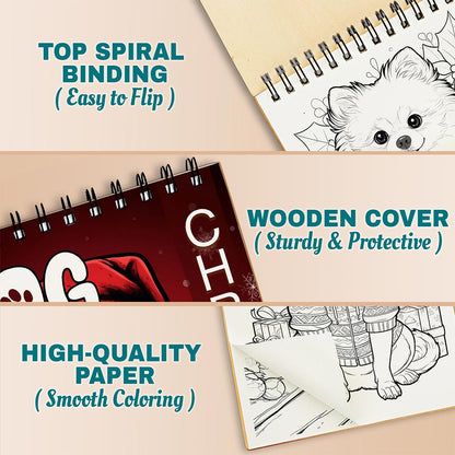 Netecom Christmas Dog Coloring Pages For Adults