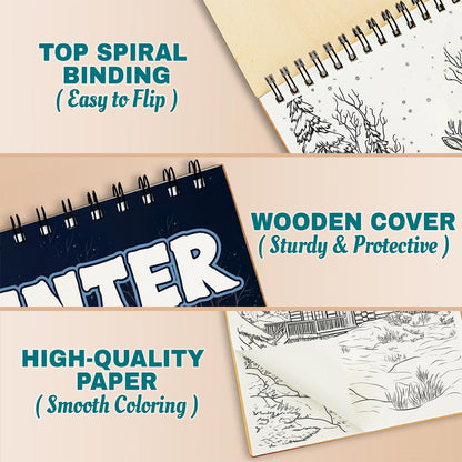 Netecom Winter Coloring Pages For Adults
