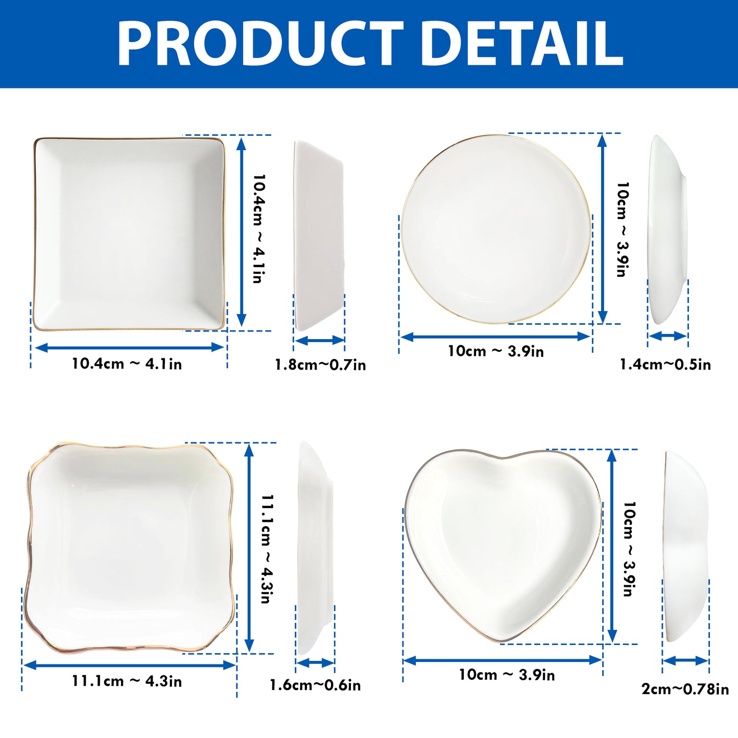 Netecom Personalized Ceramic Jewelry Tray with Custom Title & Names , Unique Grandma’s Garden Ring Dish , Mother’s Day or Christmas Gift