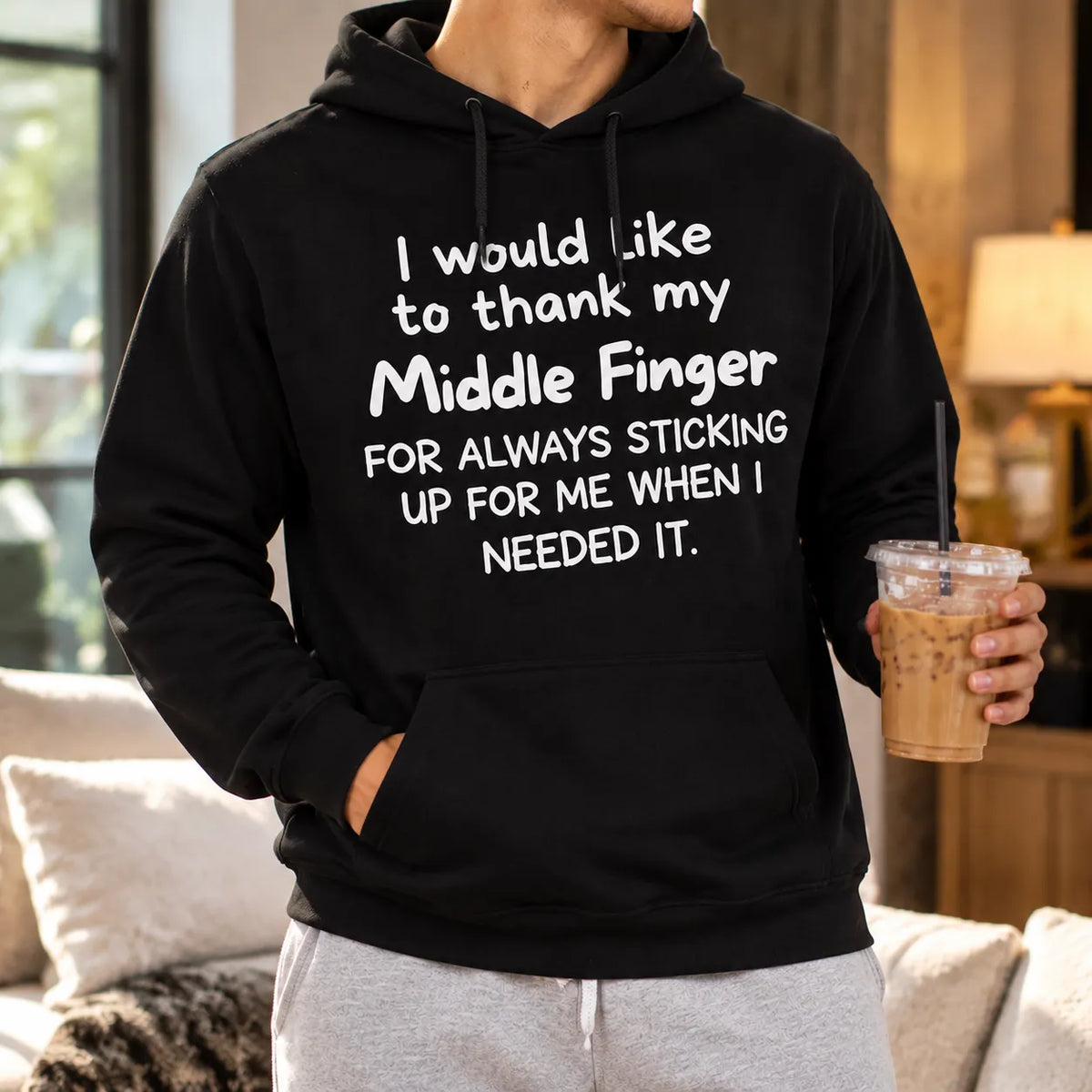 I Would Like To Thank My Middle Finger Funny Sarcastic Shirt