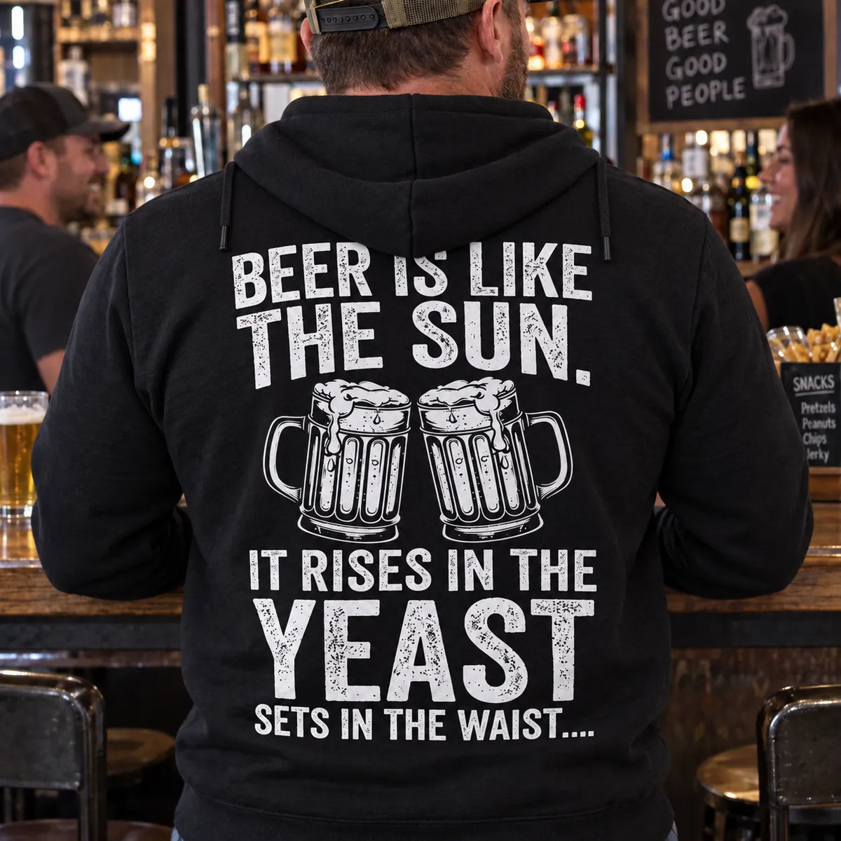 Beer Is Like The Sun Funny Drinking Beer Shirt