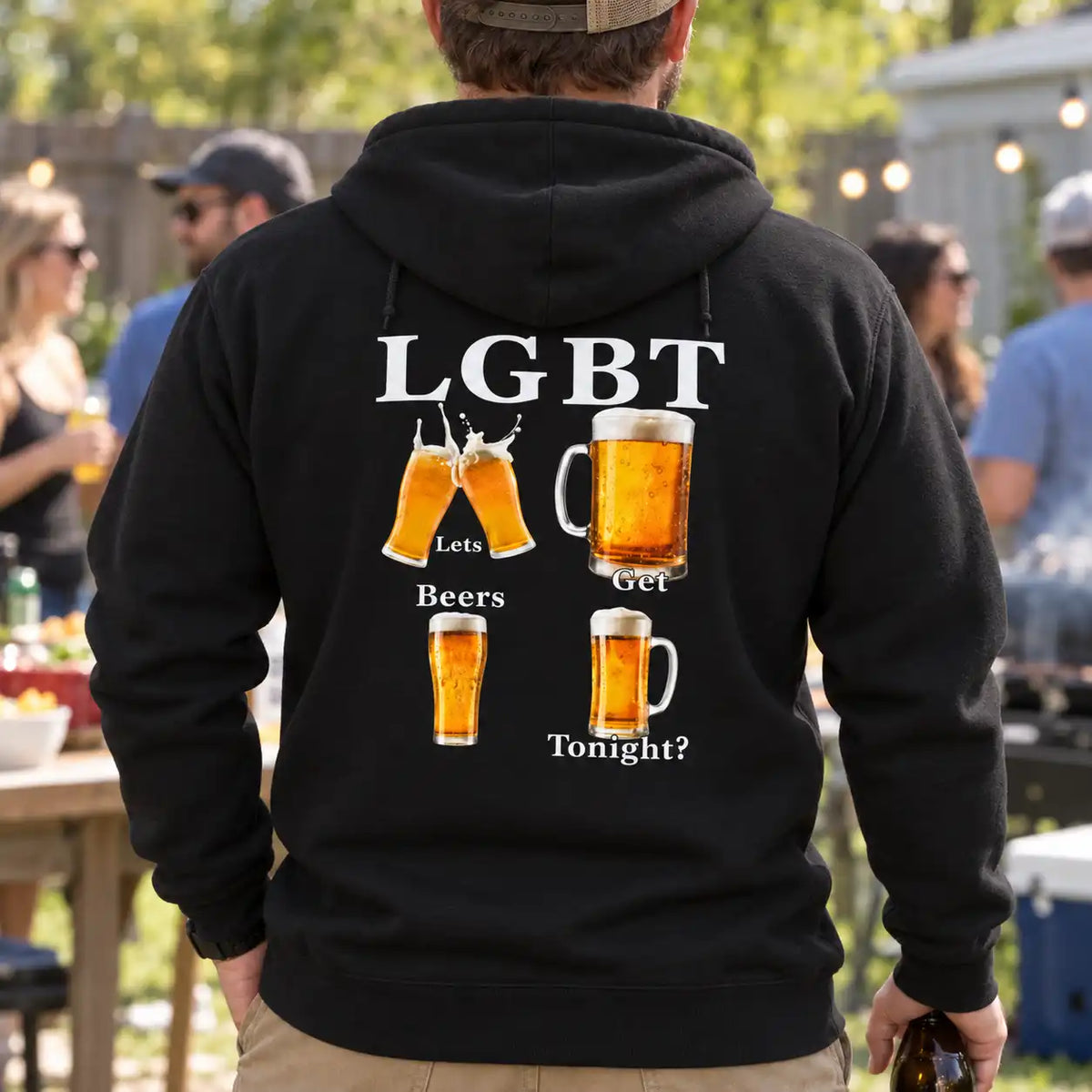 LGBT Let's Get Beers Funny Drinking Shirt