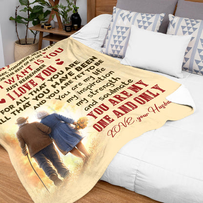 Netecom Personalized To My Wife Blanket from Husband, Custom Love Husband to Wife Throw Blanket for Couch, Bed or Sofa, Ultra Soft Warm Gift for Wife’s Birthday, Christmas, or Anniversary