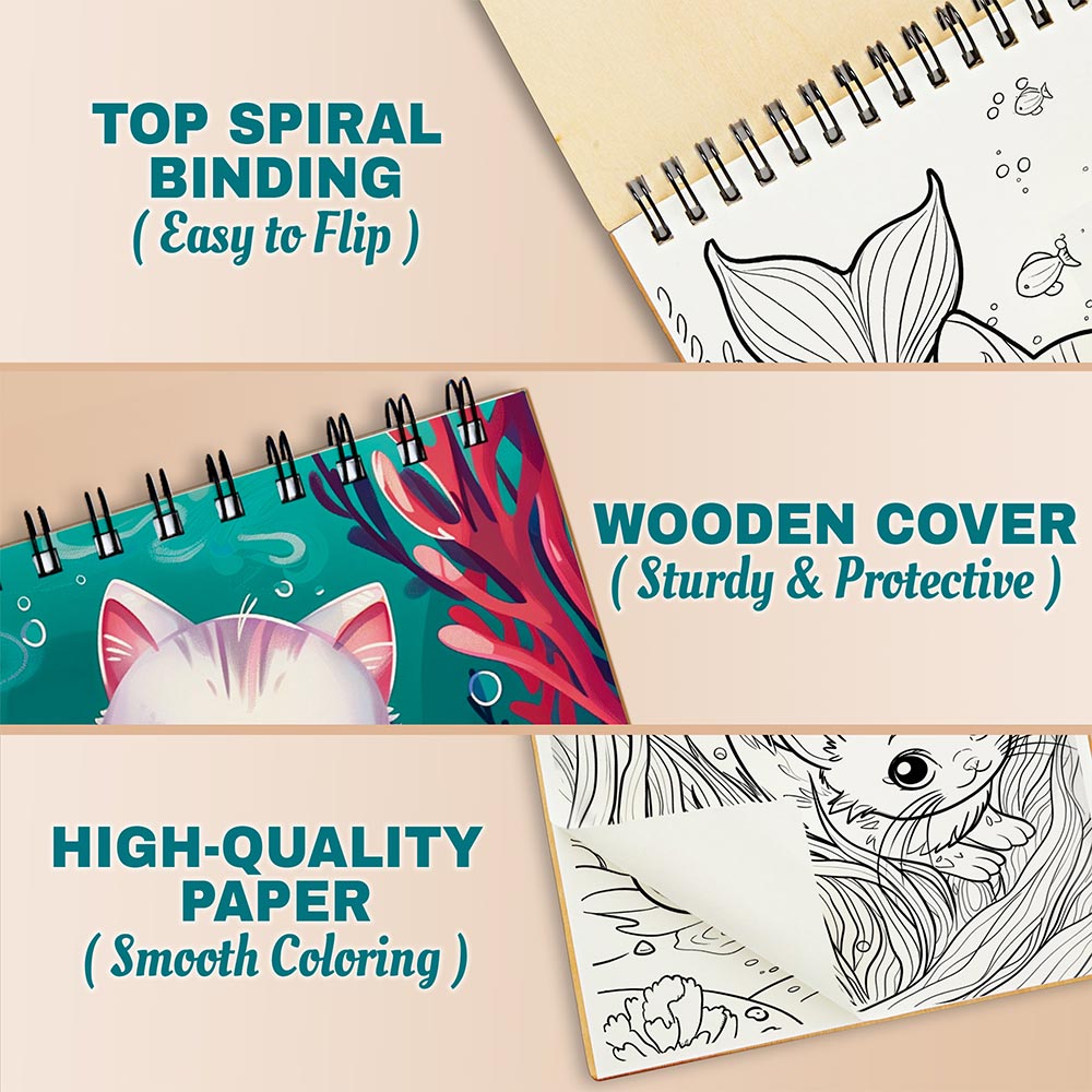 Netecom Mermaid Cat Coloring Pages For Adults