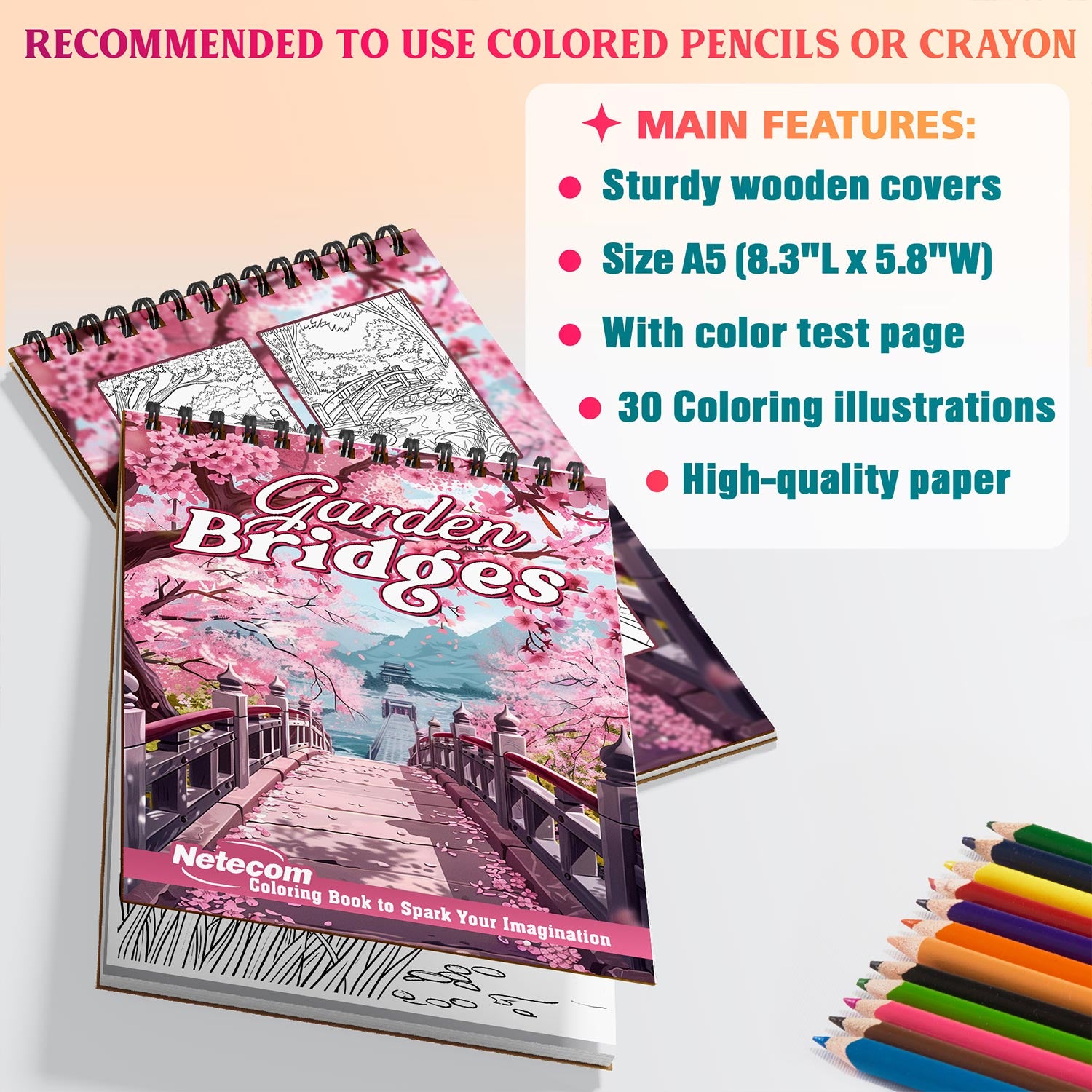 Netecom Garden Bridges Coloring Sheets For Adults