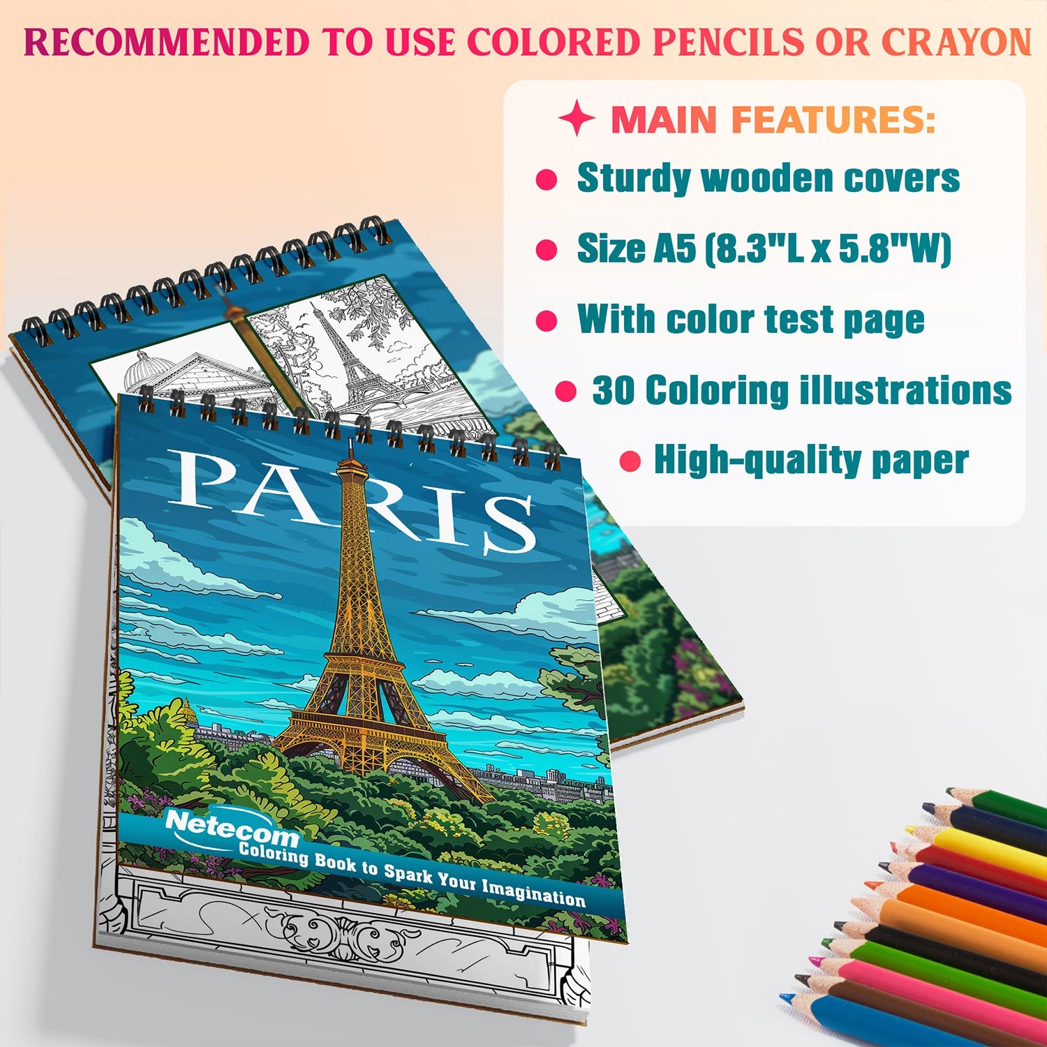 Netecom Paris Coloring Sheets For Adults