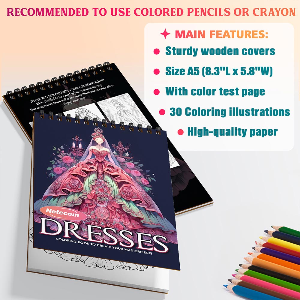 Dresses Coloring Sheets For Adults