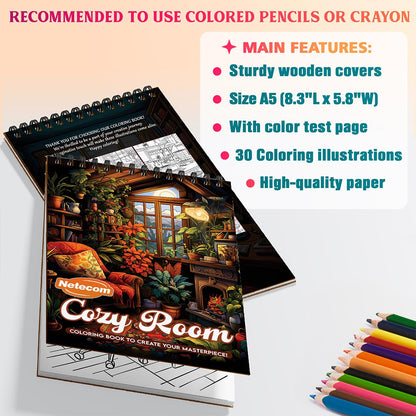 Netecom cozy-room Coloring Sheets For Adults