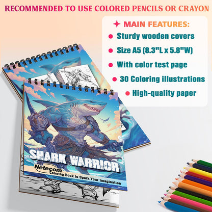 Netecom Shark Warrior Coloring Sheets For Adults