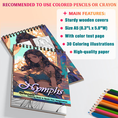 Netecom Nymph Coloring Sheets For Adults