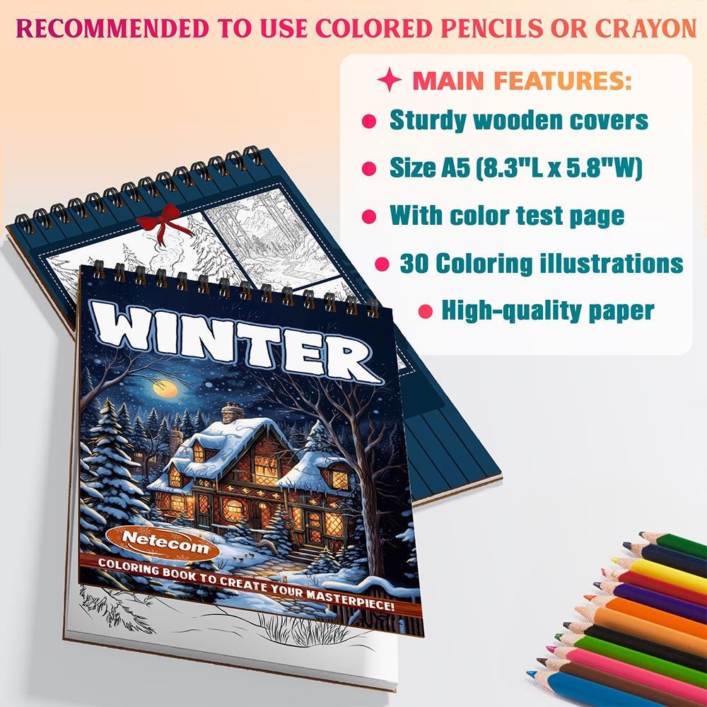 Netecom Winter Coloring Sheets For Adults