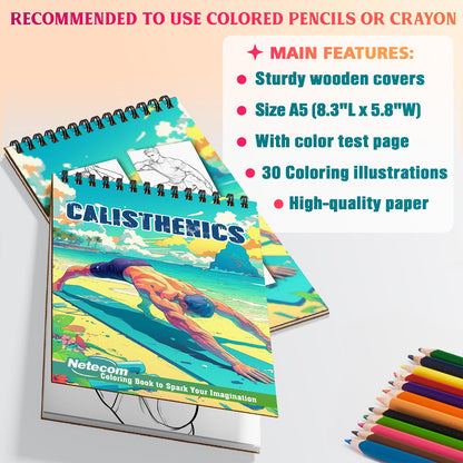 Netecom Calisthenics Coloring Sheets For Adults