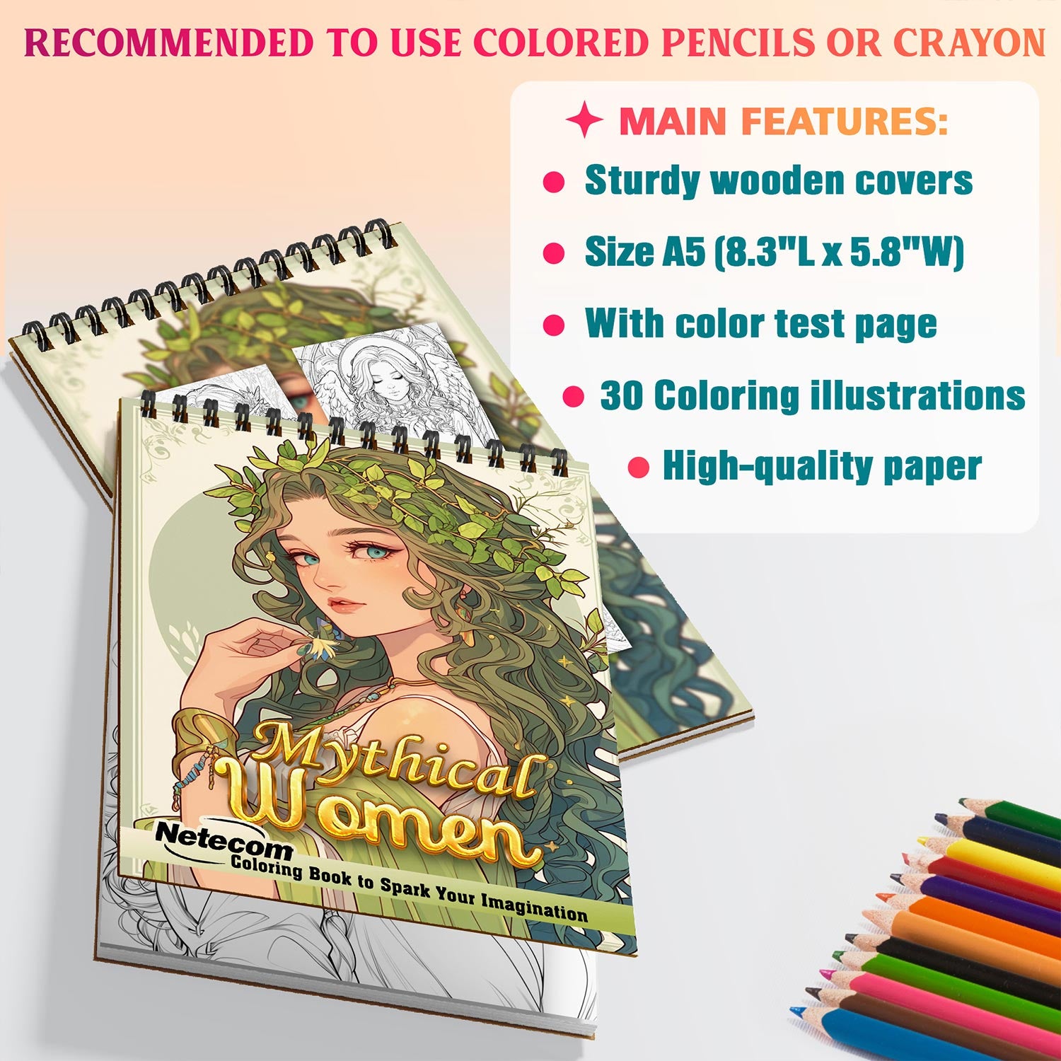 Netecom Mythical Women Coloring Sheets For Adults