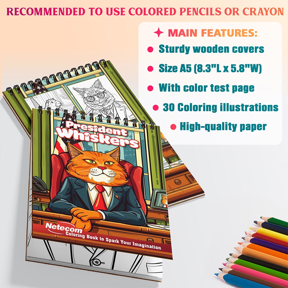 Netecom President Whiskers Coloring Sheets For Adults