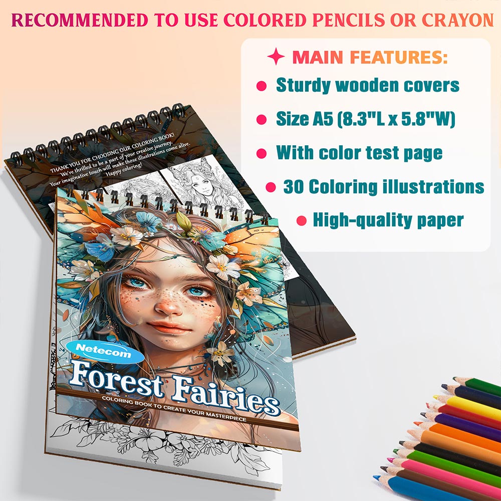Forest Fairies Coloring Sheets For Adults