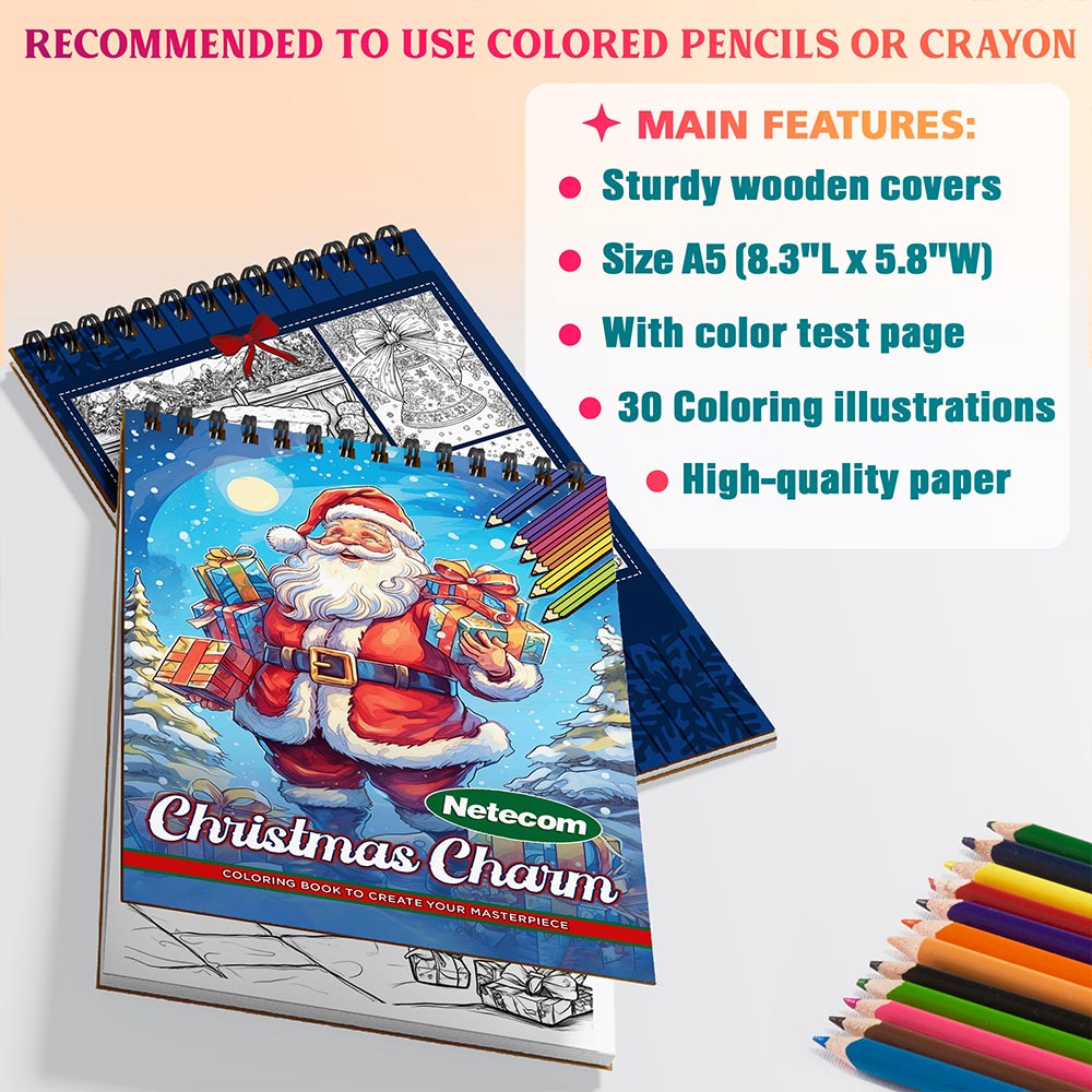 Christmas Charm Coloring Sheets For Adults