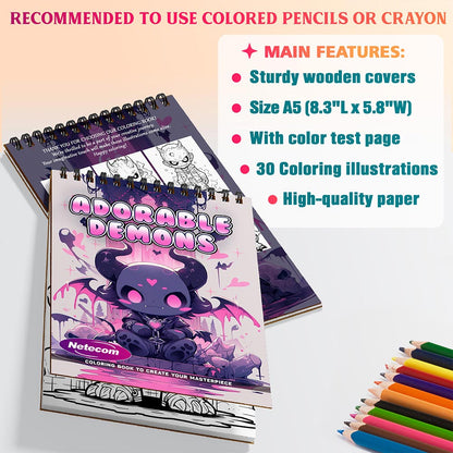 Adorable Demons Coloring Sheets For Adults