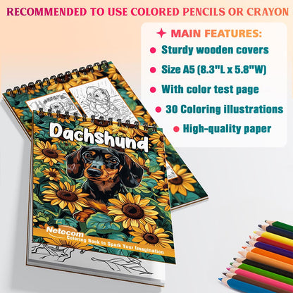 Netecom Dachshund Coloring Sheets For Adults