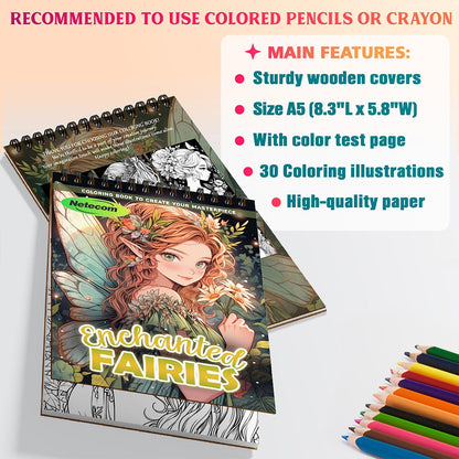 Enchanted Fairies Coloring Sheets For Adults