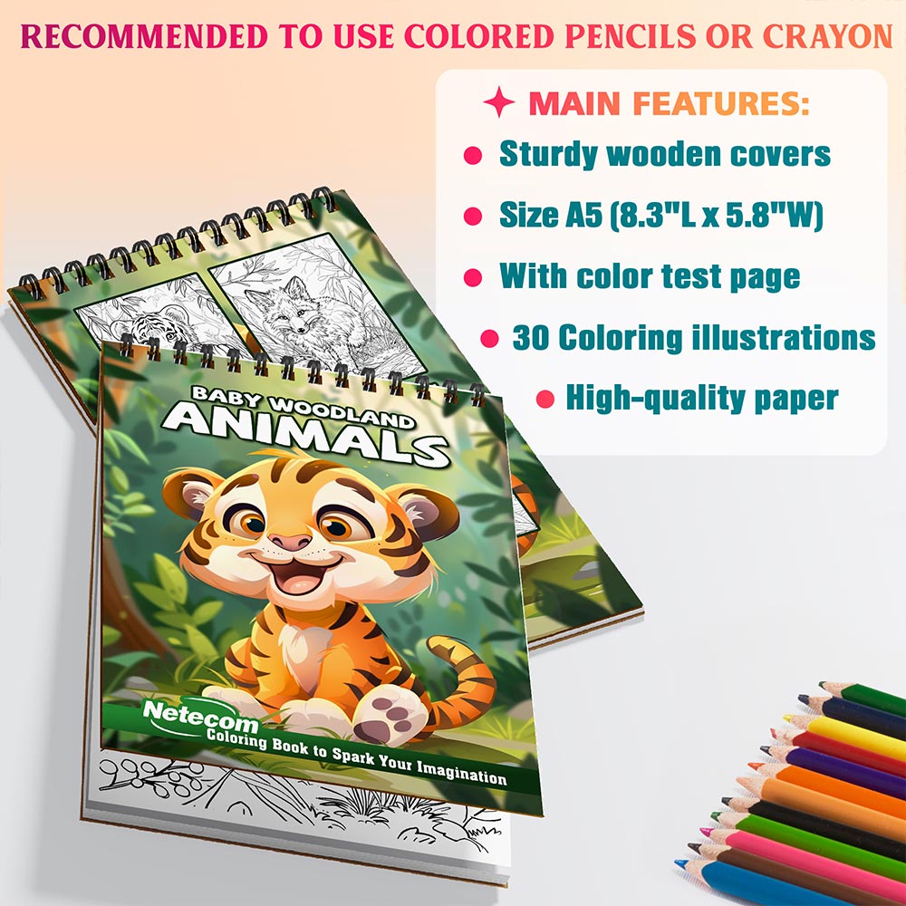 Netecom Baby Woodland Coloring Sheets For Adults