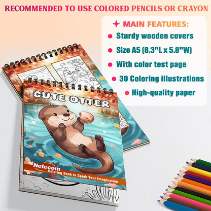 Netecom Cute Otter Coloring Sheets For Adults