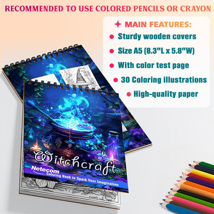 Netecom Witchcraft Coloring Sheets For Adults