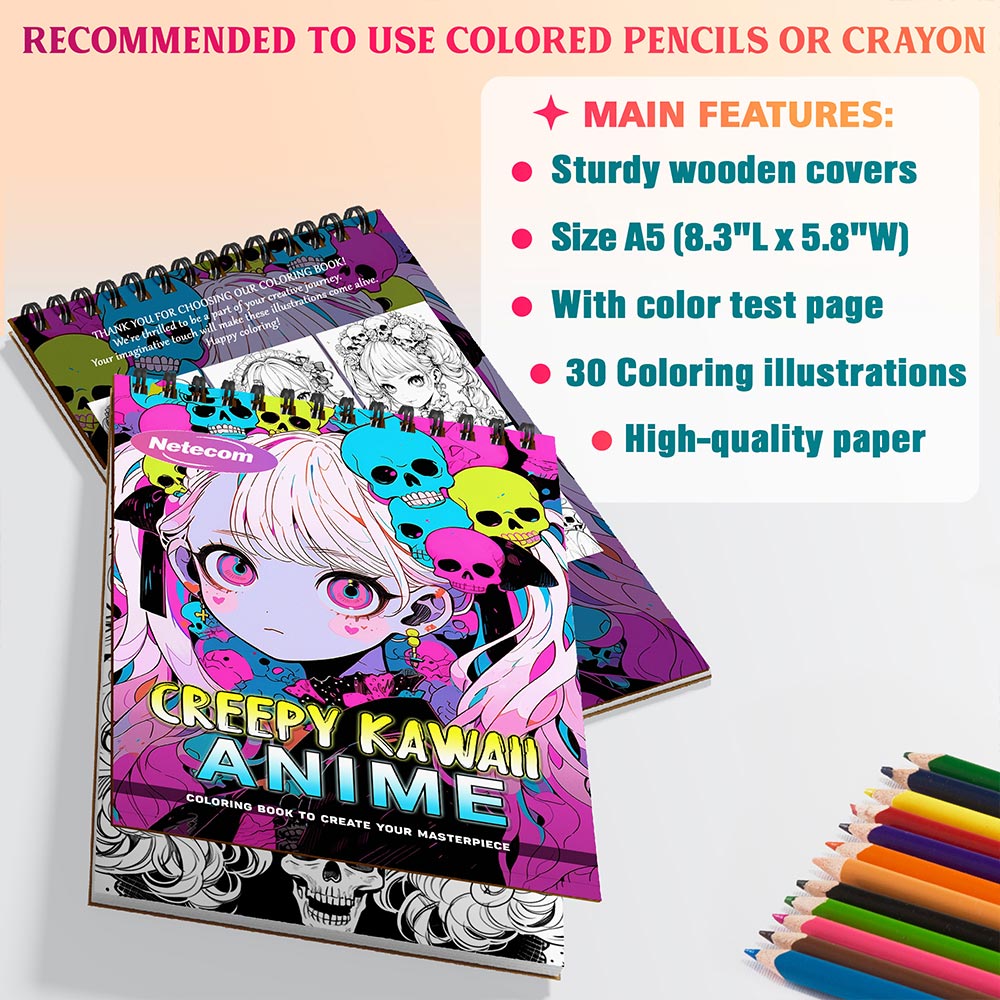 Creepy Kawaii Anime Coloring Sheets For Adults
